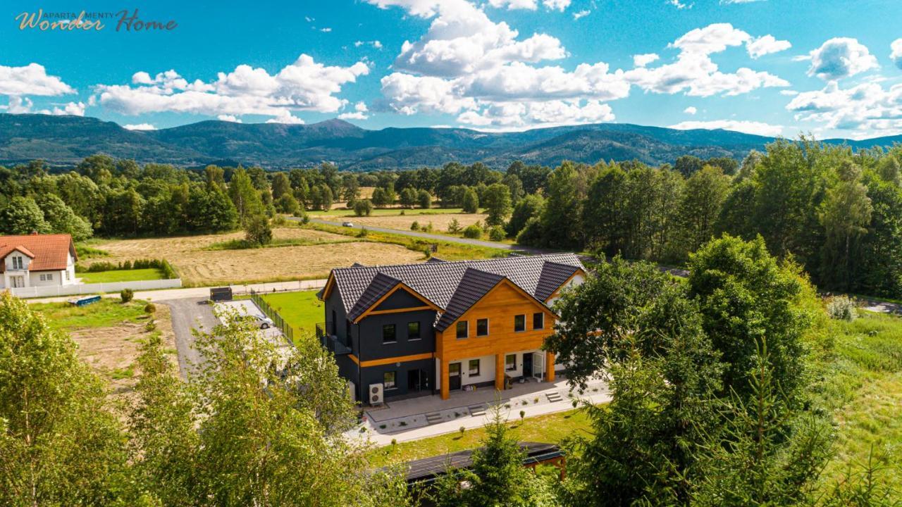 Wonder Home - Apartamenty Halo Karkonosze Z Ogrodem, Sezonowym Basenem, Placem Zabaw I Widokiem Na Sniezke - Zlokalizowane Blisko Karpacza ميسواكوفيتسه المظهر الخارجي الصورة