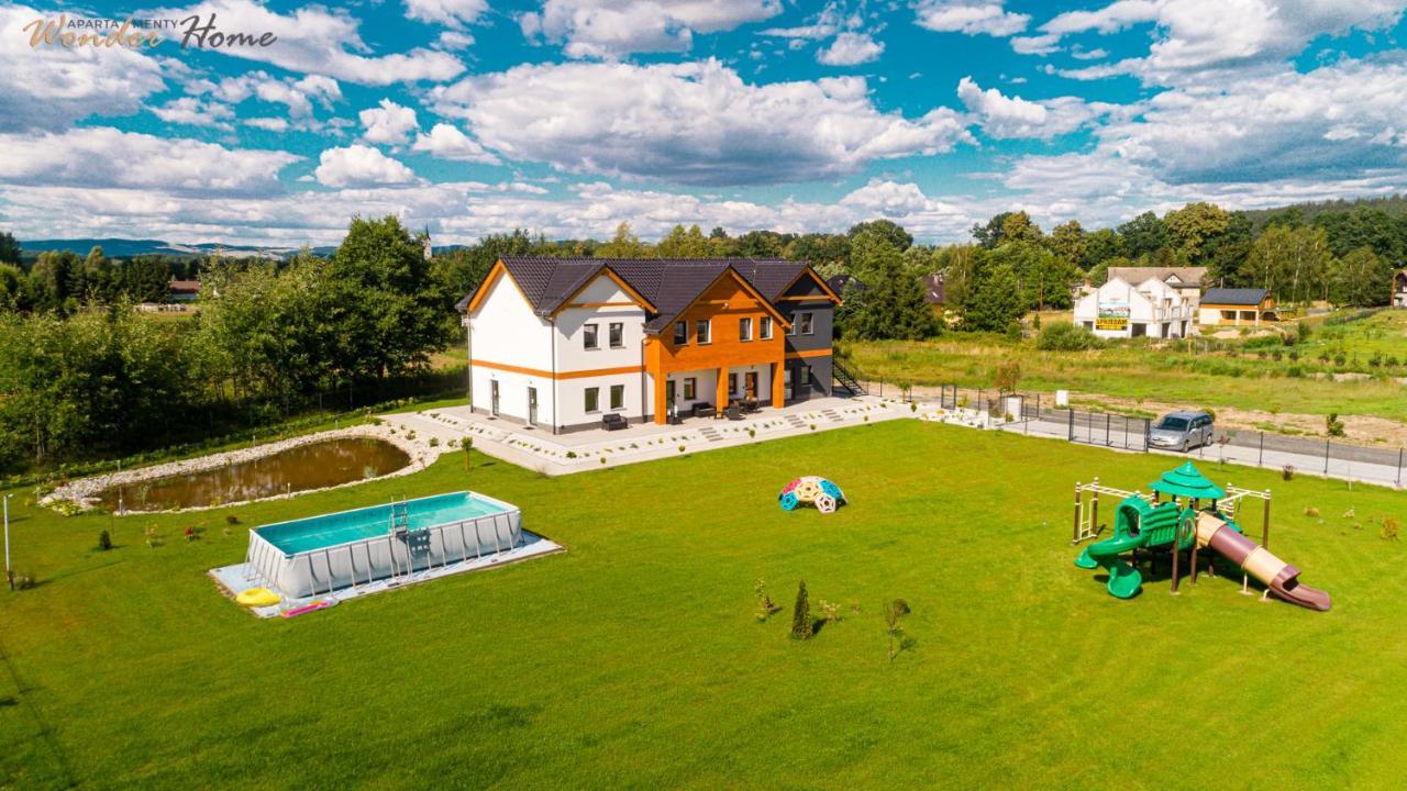 Wonder Home - Apartamenty Halo Karkonosze Z Ogrodem, Sezonowym Basenem, Placem Zabaw I Widokiem Na Sniezke - Zlokalizowane Blisko Karpacza ميسواكوفيتسه المظهر الخارجي الصورة