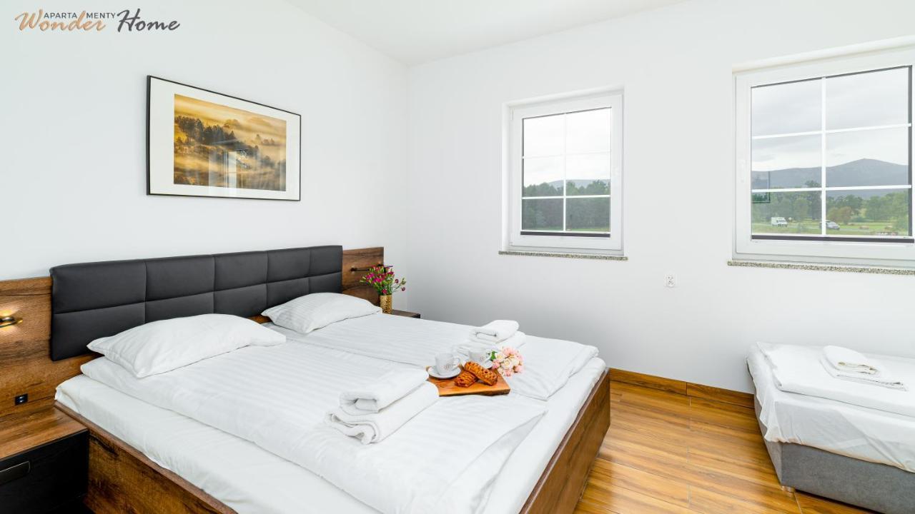 Wonder Home - Apartamenty Halo Karkonosze Z Ogrodem, Sezonowym Basenem, Placem Zabaw I Widokiem Na Sniezke - Zlokalizowane Blisko Karpacza ميسواكوفيتسه المظهر الخارجي الصورة